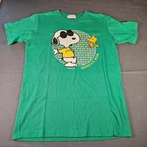 Third Street University of Oregon Ducks Snoopy Joe Cool Green T-Shirt Womens S